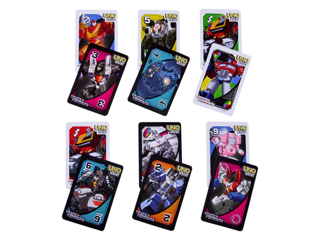 Jeu de cartes Flip Transformers