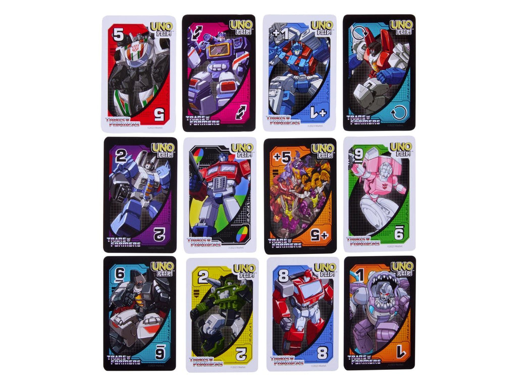 Jeu de cartes Flip Transformers