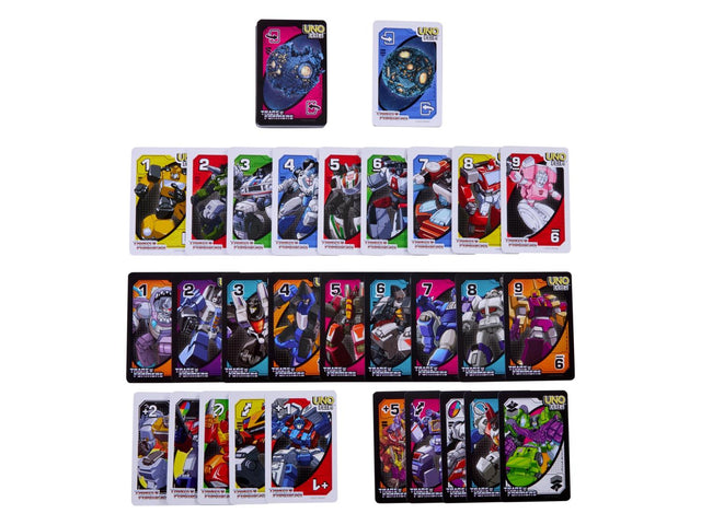 Jeu de cartes Flip Transformers