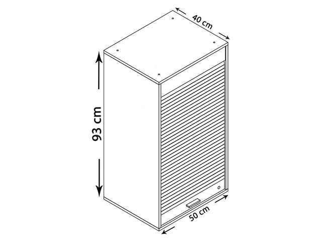 Armoire à dossiers Aktos, 50 x 93 x 40 cm