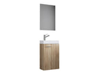 Set d'armoire à glace ou miroir et meuble sous vasque avec lavabo Slito, pour salle de bain