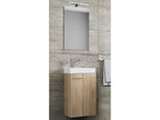 Set d'armoire à glace ou miroir et meuble sous vasque avec lavabo Slito, pour salle de bain