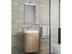 Set d'armoire à glace ou miroir et meuble sous vasque avec lavabo Slito, pour salle de bain