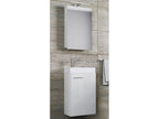 Set d'armoire à glace ou miroir et meuble sous vasque avec lavabo Slito, pour salle de bain