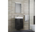 Set d'armoire à glace ou miroir et meuble sous vasque avec lavabo Slito, pour salle de bain