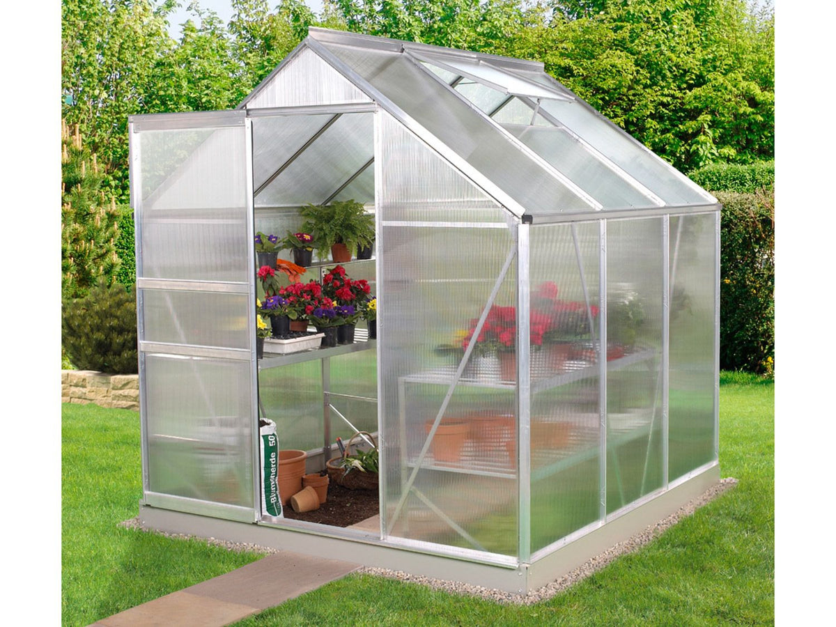 Serre de jardin en polycarbonate Alina, 2,5 à 6,2 m²