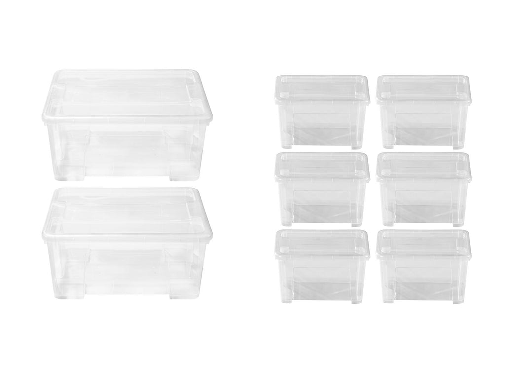 Boîtes de rangement avec couvercle
