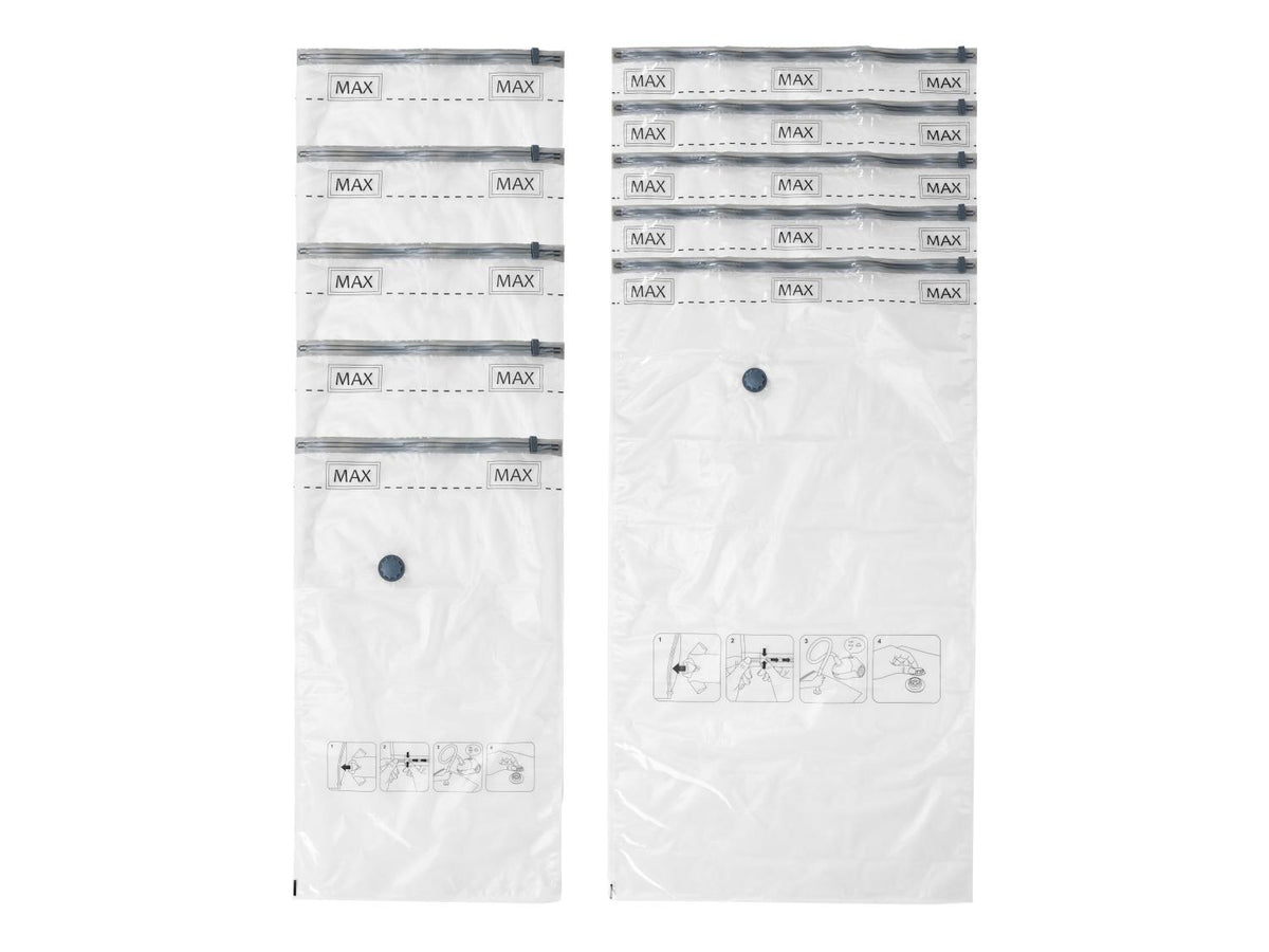 Lot de 10 sacs de rangement sous vide