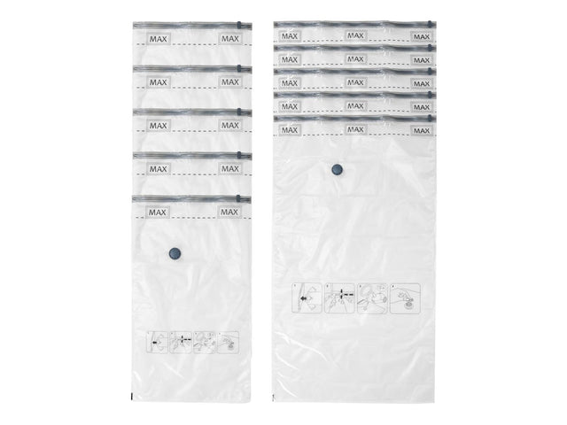 Lot de 10 sacs de rangement sous vide