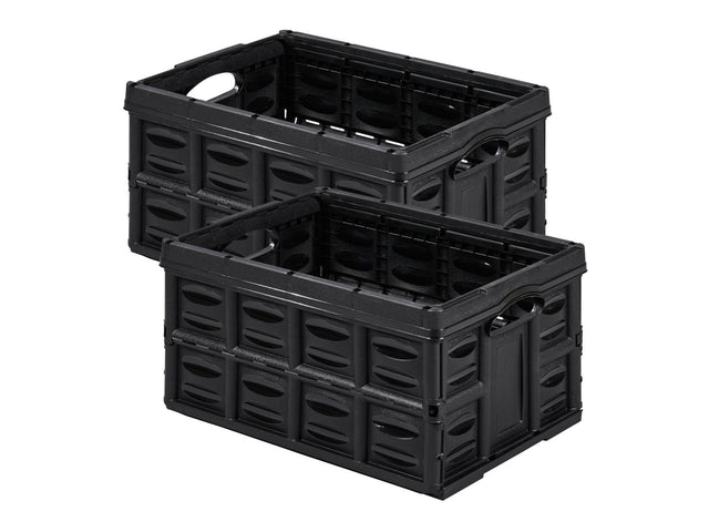 Lot de 2 casiers pliants, 45 L