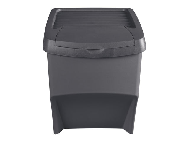 Lot de 3 bacs pour tri sélectif en plastique, 22 L