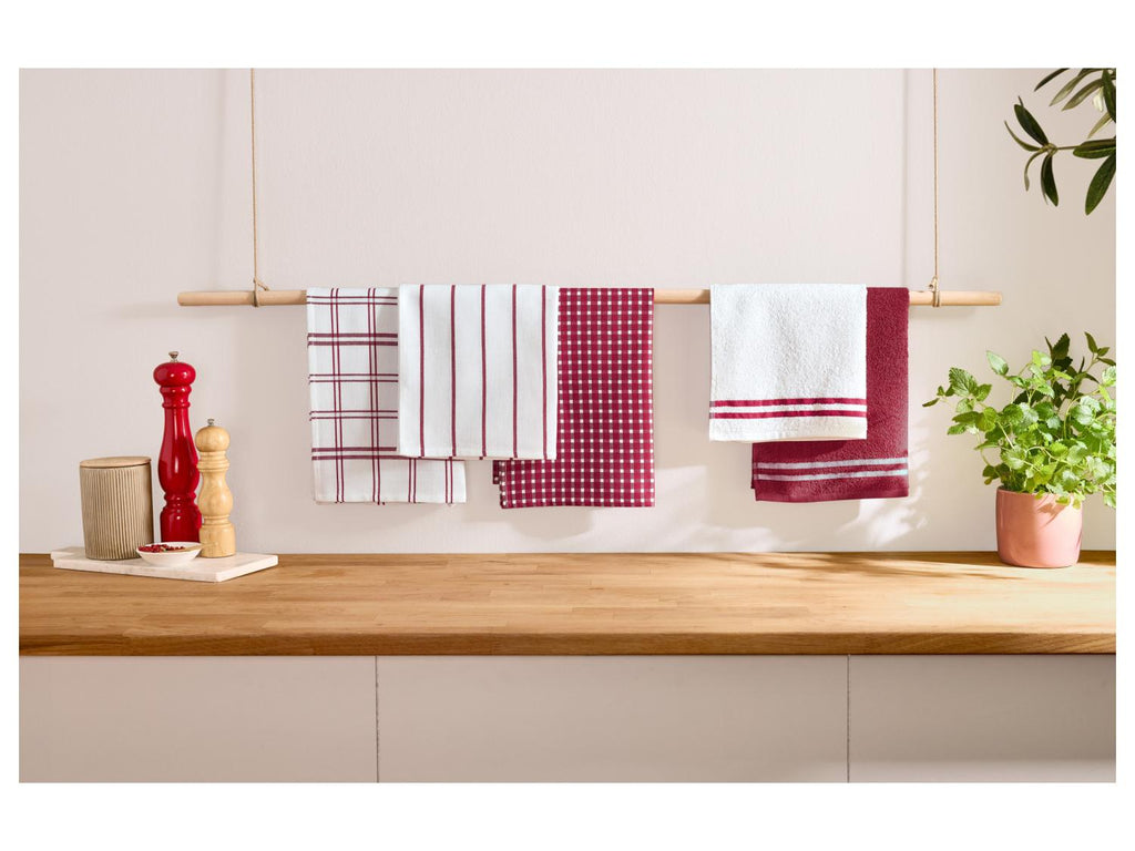 Set de 5 torchons de cuisine