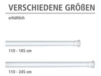Barre de douche extensible en aluminium, 110-245 cm
