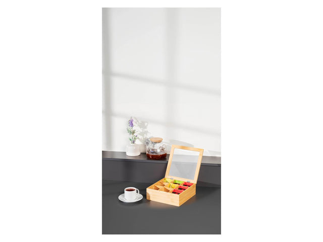 Boîte à café / boîte à thé en bambou