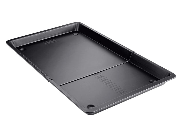 Lèche-frite perforée / Plaque de cuisson universelle, longueur réglable