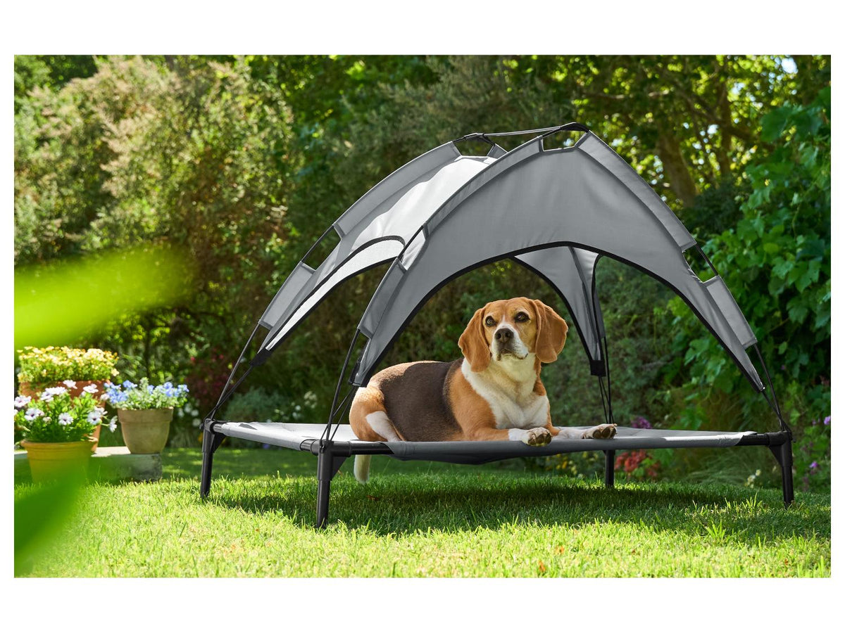 Lit de camp avec pare-soleil ou Panier pliant pour chien