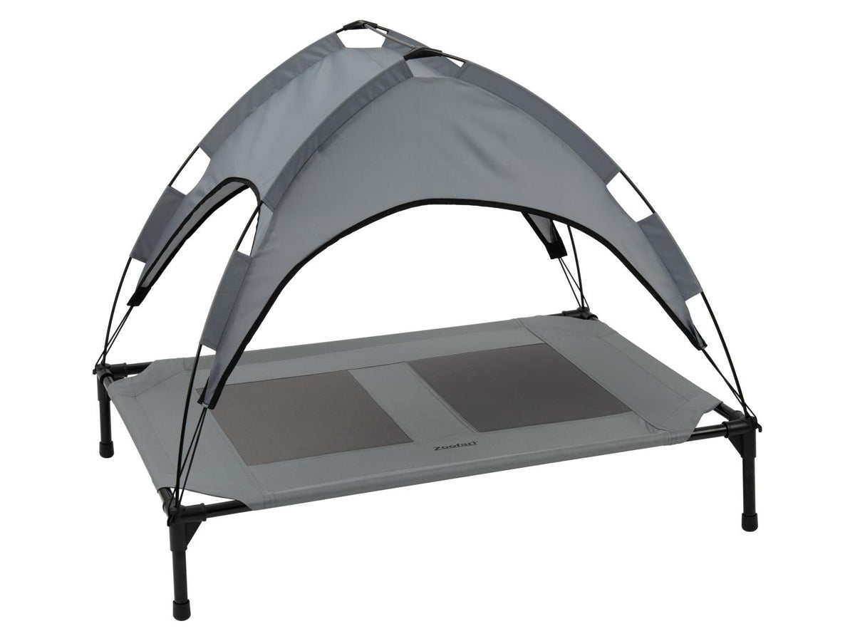 Lit de camp avec pare-soleil ou Panier pliant pour chien